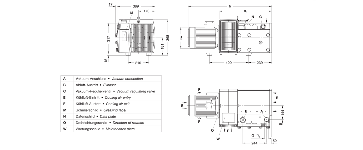 V-VTR 100干式真空泵