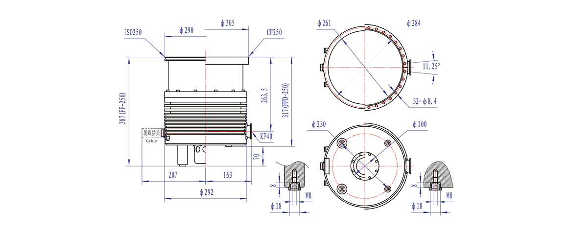 Turbo-H250/2000-FF涡轮分子泵